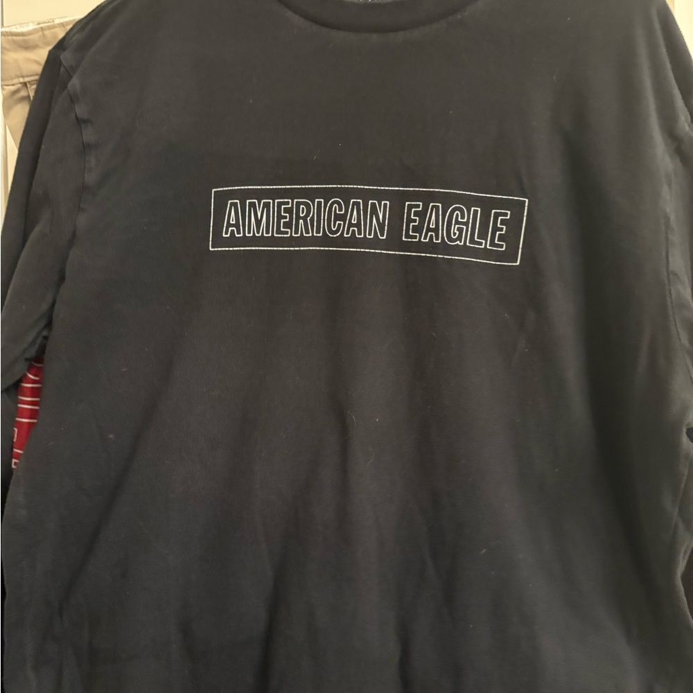 American Eagle Outfitters Black Long Sleeve Tee
